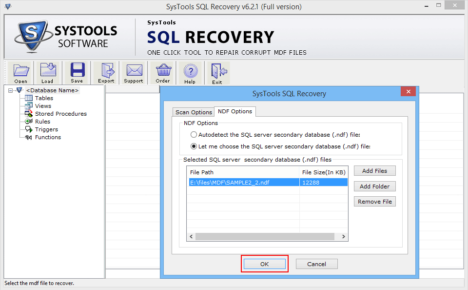 Select SQL NDF File