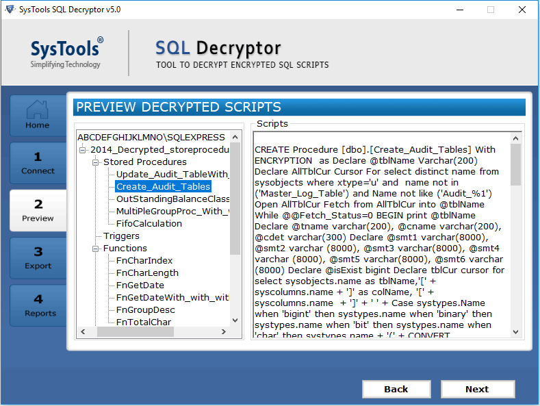 Decrypt database objects in SQL Server
