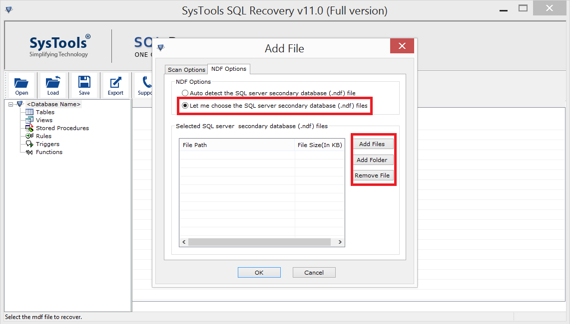 Select SQL NDF File