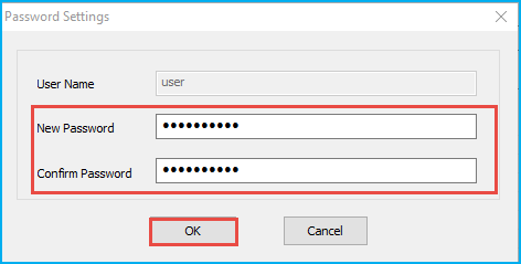 Reset sql password