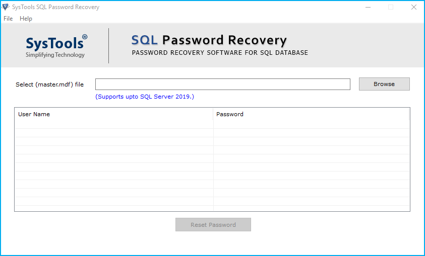 SQL Password Unlocker